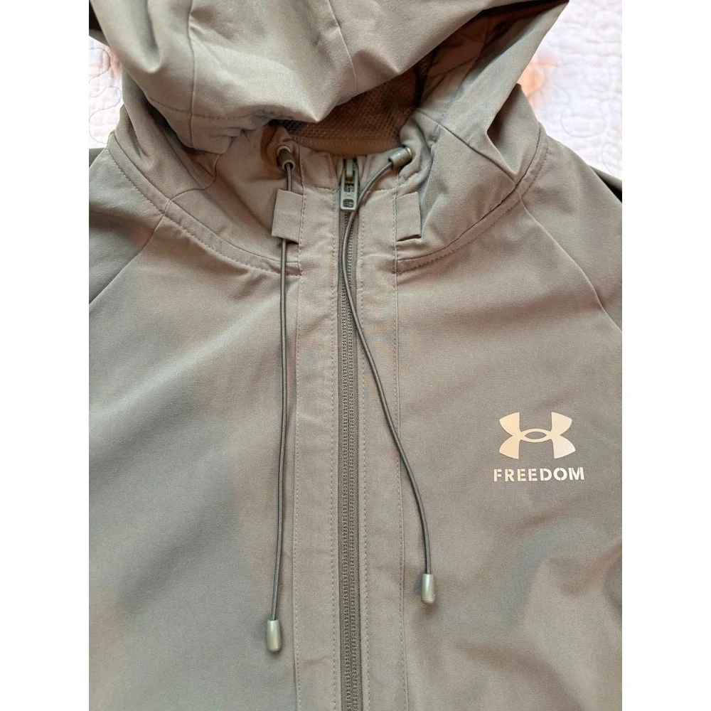 Under‎ Armour Men's Freedom Storm Full Zip Hooded Jacket Olive Green Small  NWOT